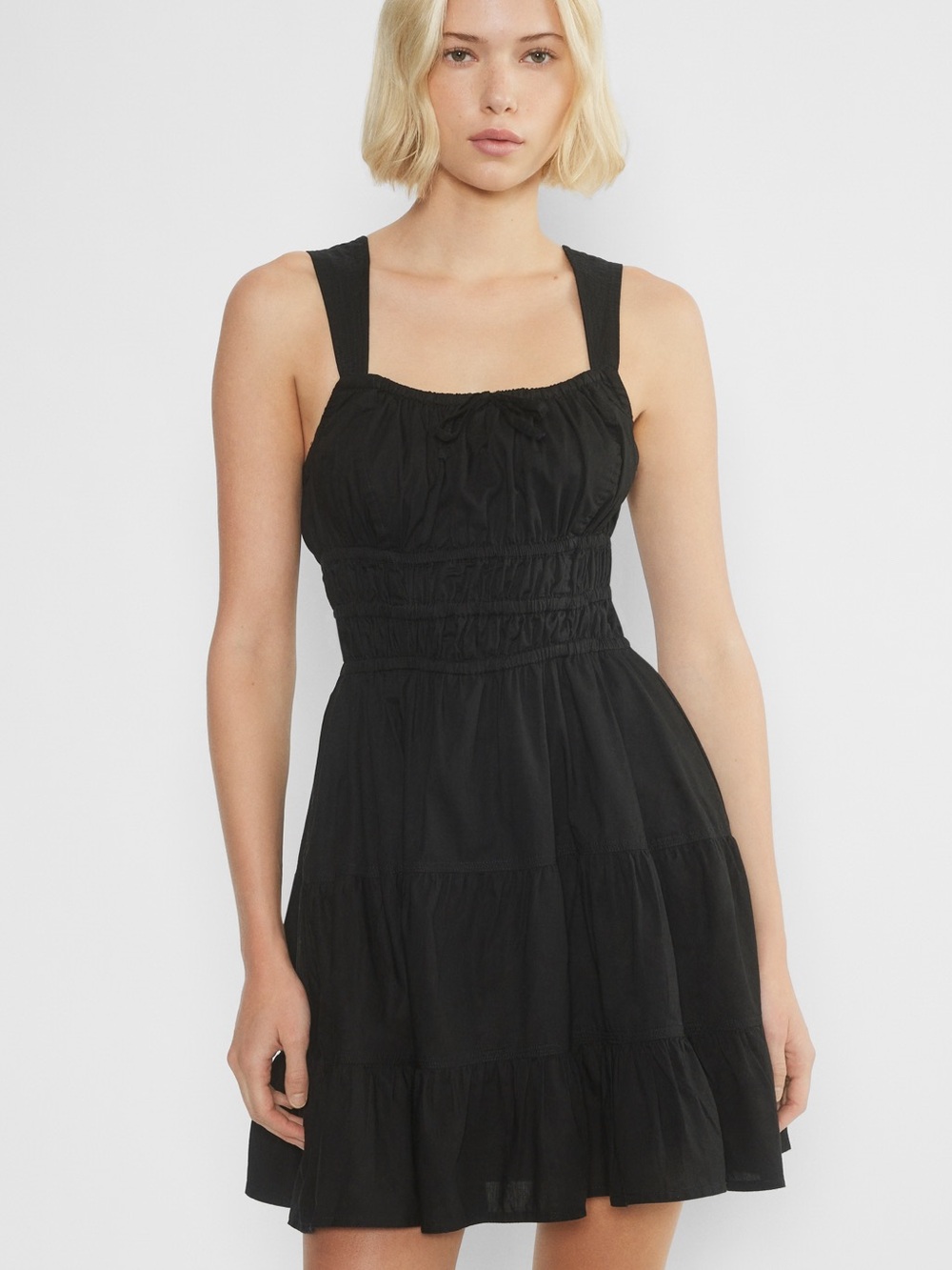 Aritzia Black Martine Poplin Dress Small